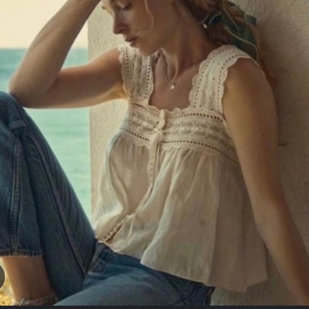 Doen Vera Top, Salt. M NWT